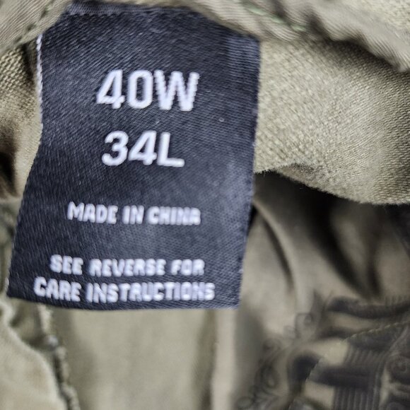 Eighth Dstrkt Jeans Mens 40x33 Green Distressed Biker Denim - Picture 11 of 12